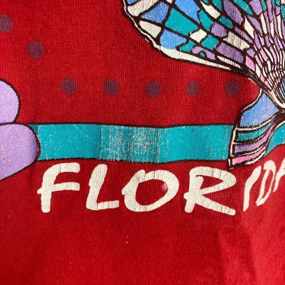 Vintage Florida Shirt Single Stitch Beach Shells  Retro Nature USA Womens‎ L - Picture 5 of 7